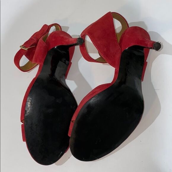 Nine West Red Suede Sandals - Picture 9 of 9